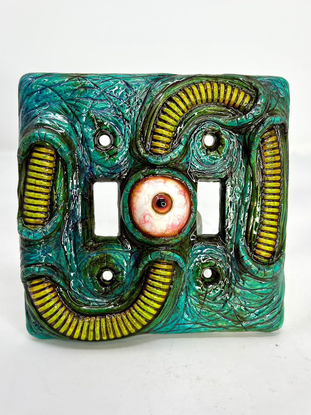 Blue Borg Double Switch Plate