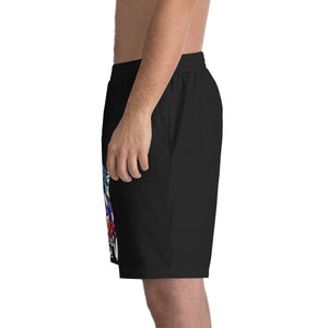 Men's Elastic Beach Shorts (AOP)