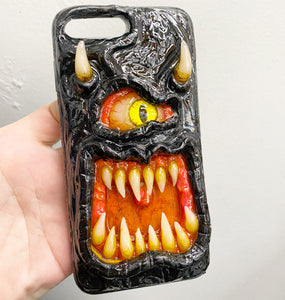 case of monsters Black Monster Phone Case – MoldyCreations