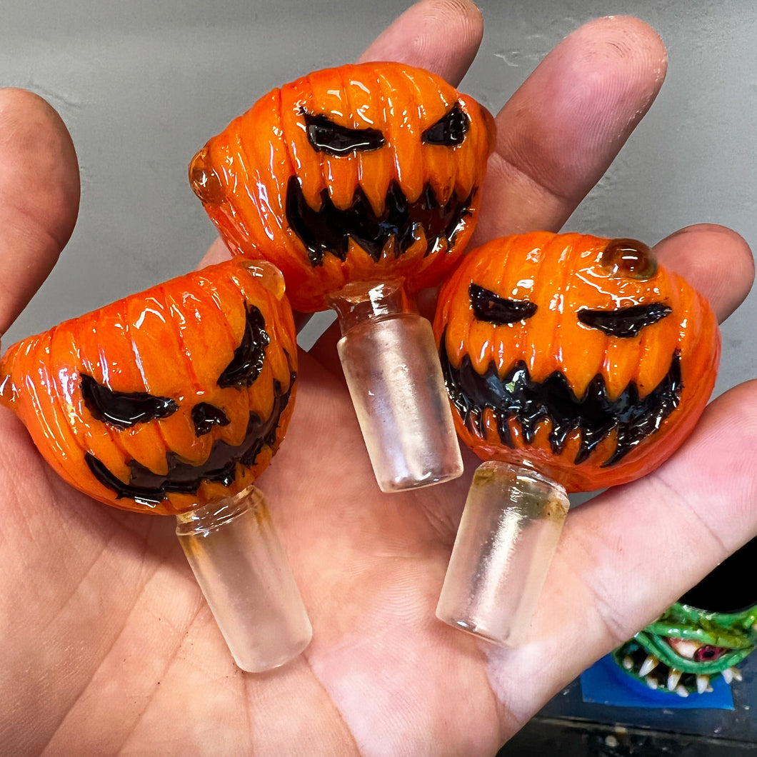 3.5 Inch Glass Mini Pumpkin Water Pipe - Assorted